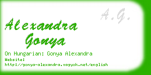 alexandra gonya business card
